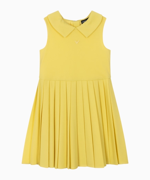 Pleated sleeveless dress