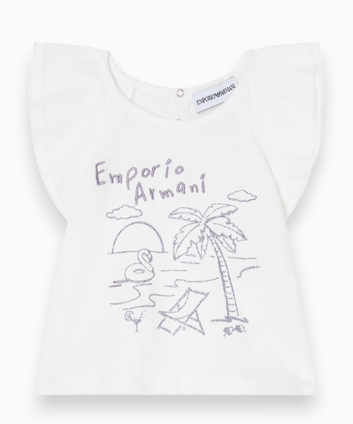 Jersey T-shirt with summer print