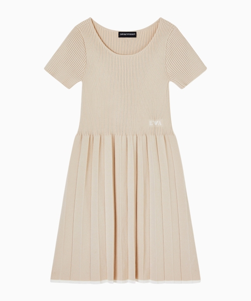 Rib-knit dress