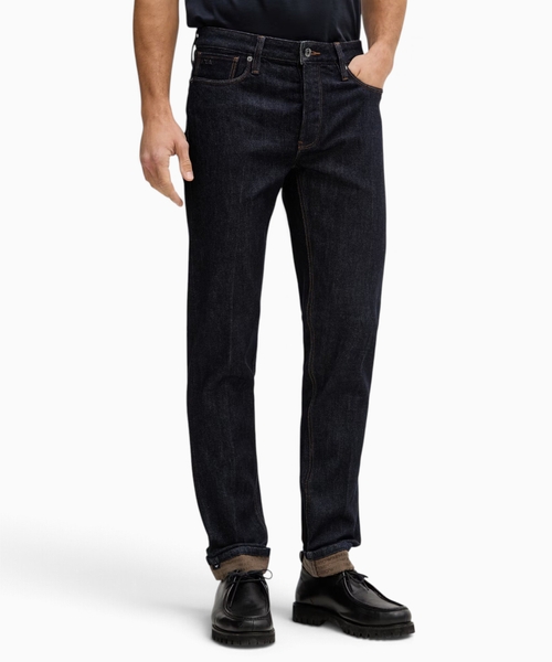 Düz biçimli denim şalvar