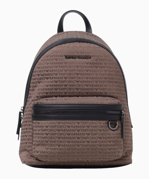 Logo jacquard backpack
