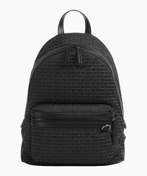 Logo jacquard backpack