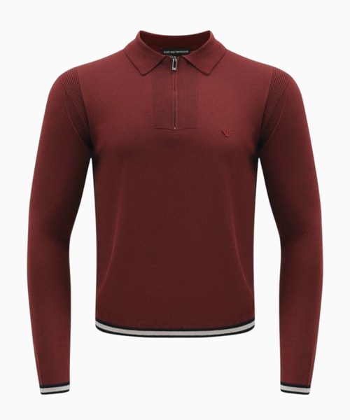 Zip polo shirt