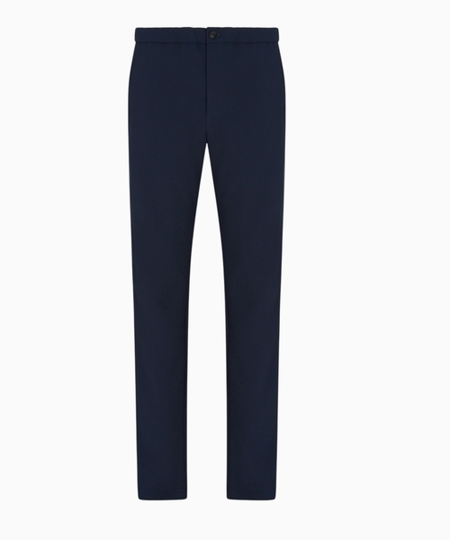 Icon 3D piqué-effect crêpe jersey trousers