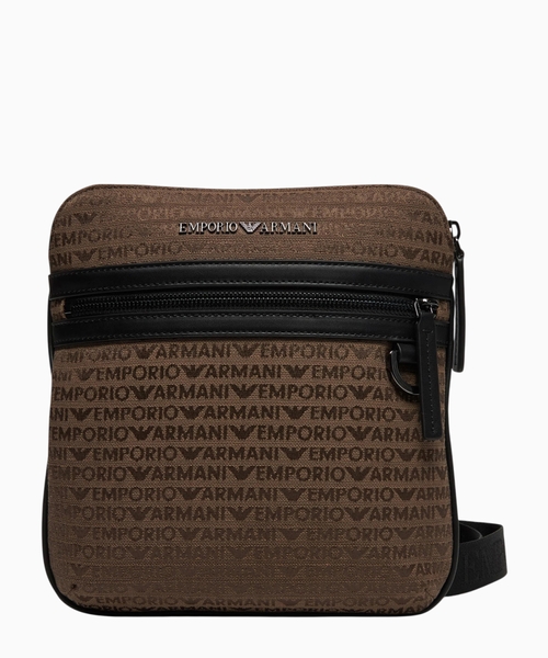 Logo jacquard crossbody bag