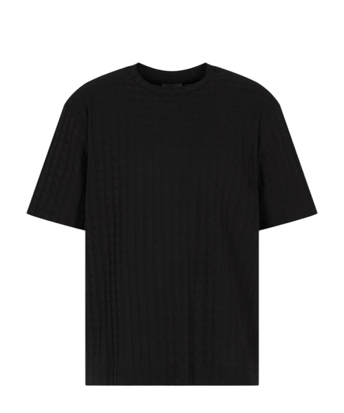 T-shirt with embossed square motif