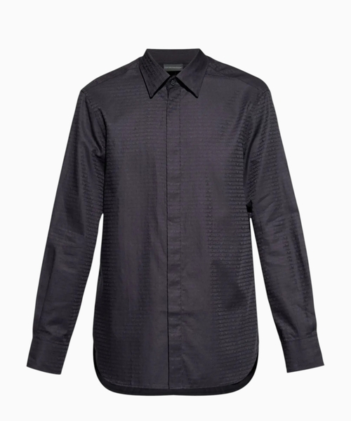 Jacquard logo shirt
