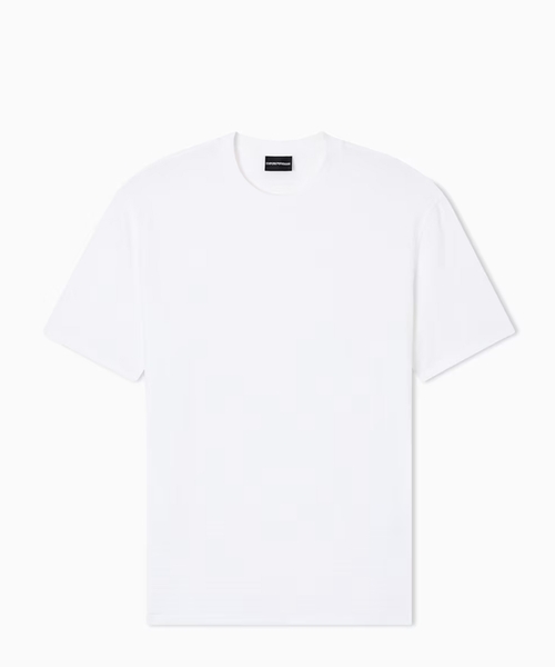 Jakkardlı pambıq cersi T-shirt