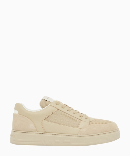 Cordura sneakers with suede details
