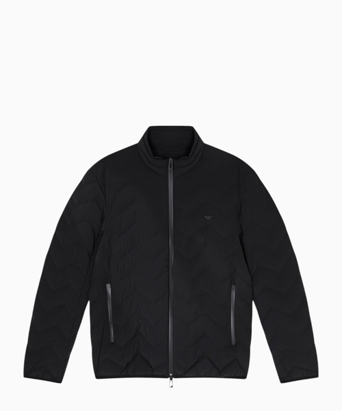 Nylon down jacket with zip