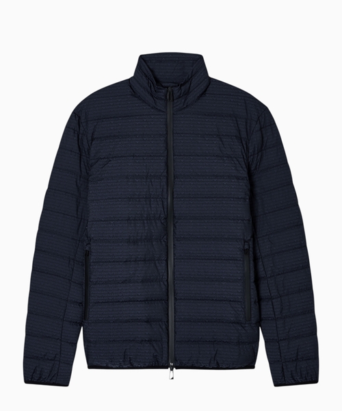 Quilted down jacket with logo Essential
