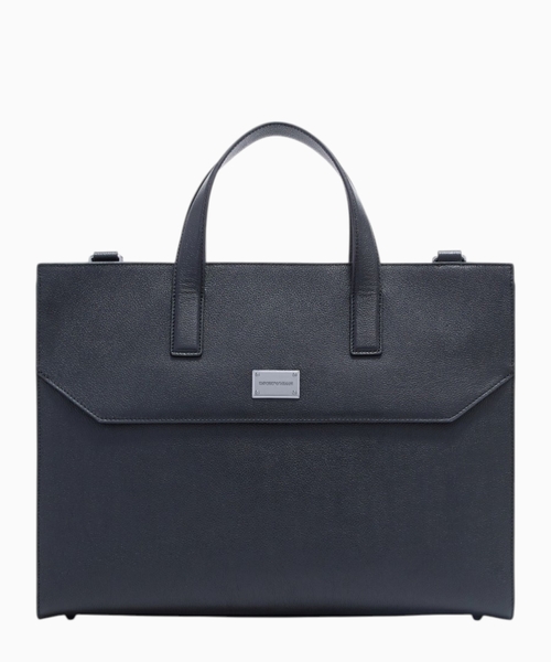 Business bag in tumbled leather