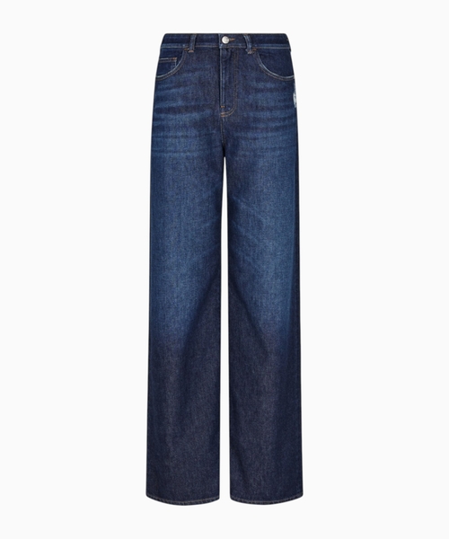 J8B bol biçimli denim şalvar