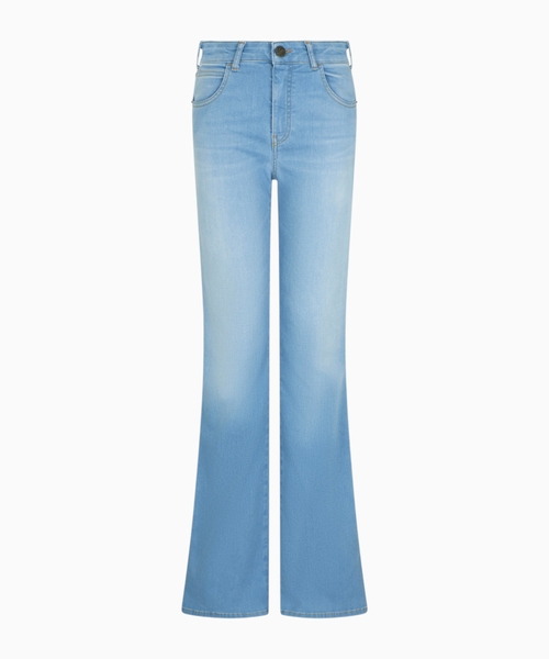 J47 flared jeans in stretch