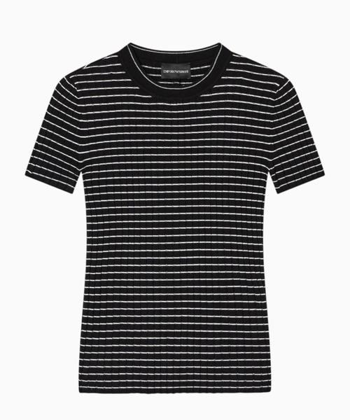 Yivli və zolaqlı T-shirt