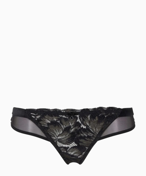 Floral embroidery briefs