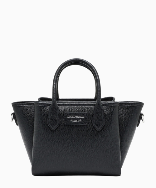 Small shopper bag with palmellato finish