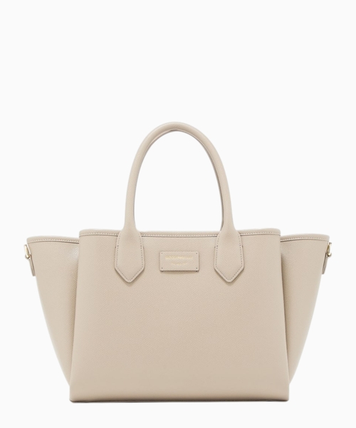 Shopper bag with palmellato finish