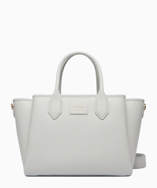 Shopper bag with palmellato finish