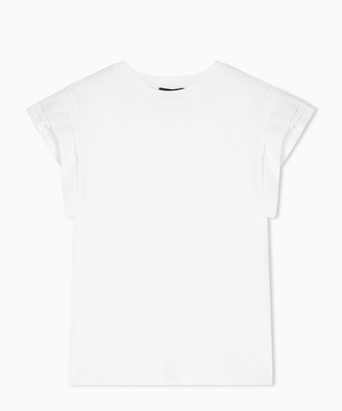 ASV jersey T-shirt with ruffles