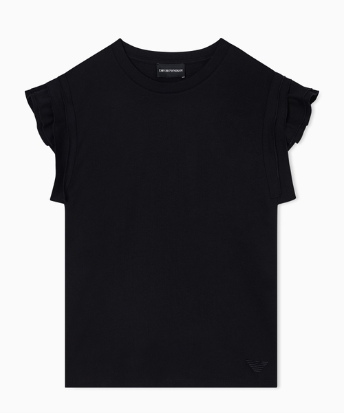 ASV volanlı cersi T-shirt