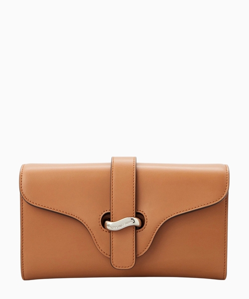 Leather mini shoulder bag