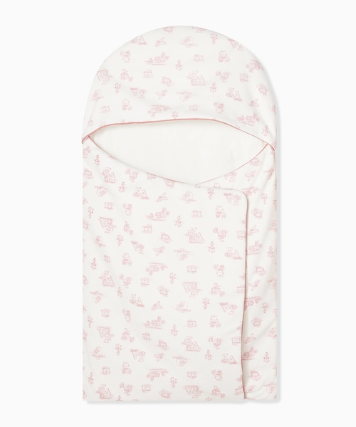 Logo-print sleeping bag in cotton