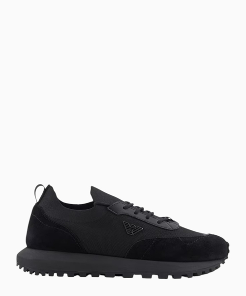 Sneakers with suede details