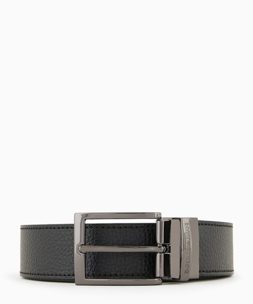 Palmellato-leather reversible belt