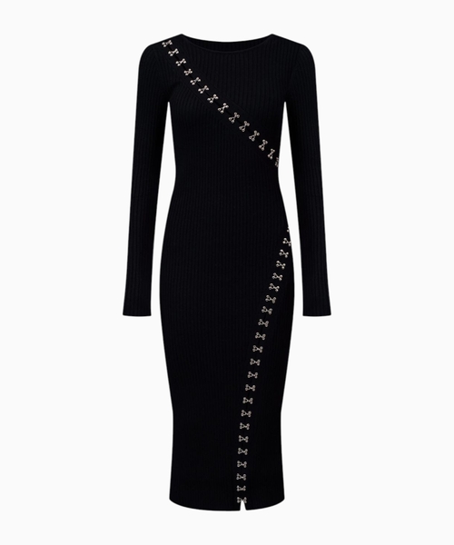 Ribbed midi dress