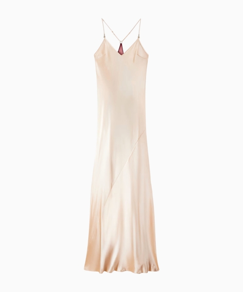 Fluid satin ceremony dress