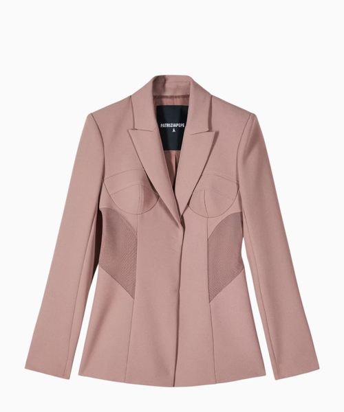 Bustier tailored blazer