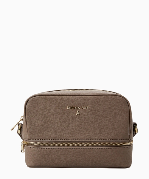 Logo leather bag