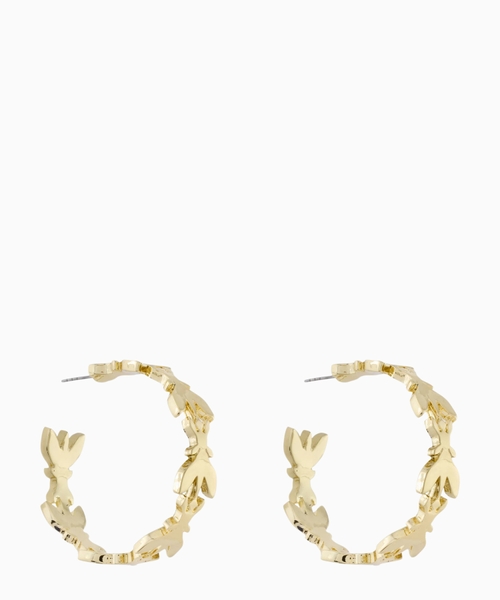 Logo hoop earrings