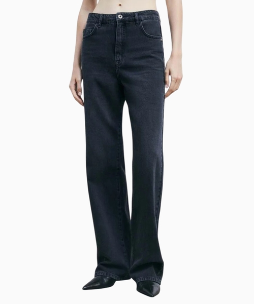 Bol biçimli denim şalvar