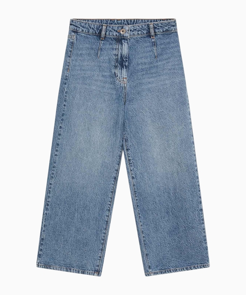 Enli biçimli denim şalvar
