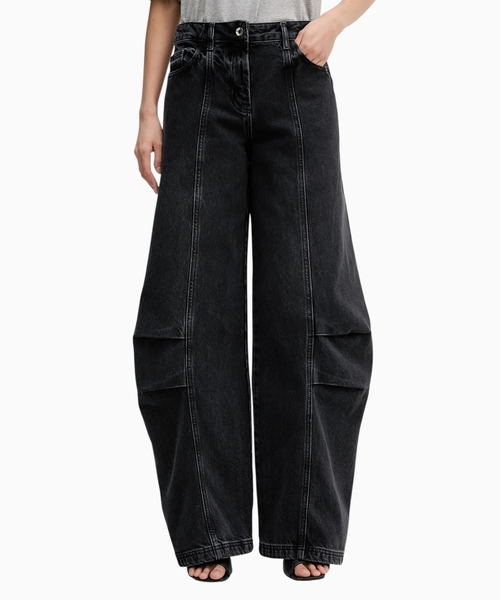 Enli biçimli denim şalvar