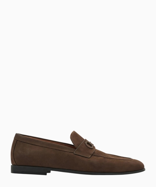 Loafer with Gancini buckle