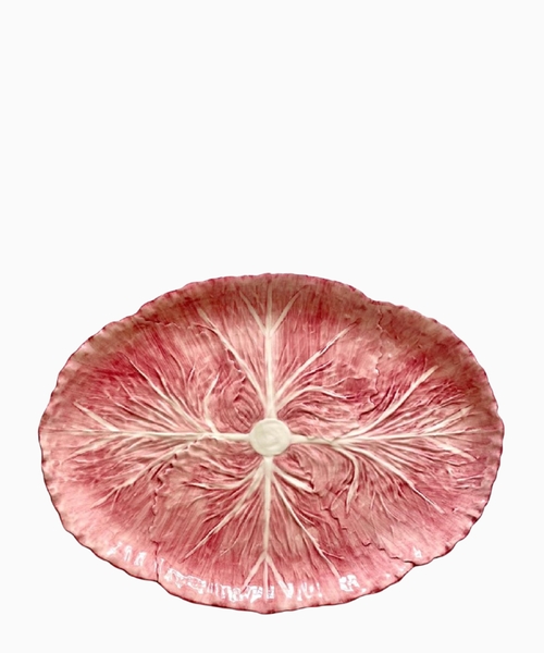 Radicchio Collection hand-painted ceramic platter