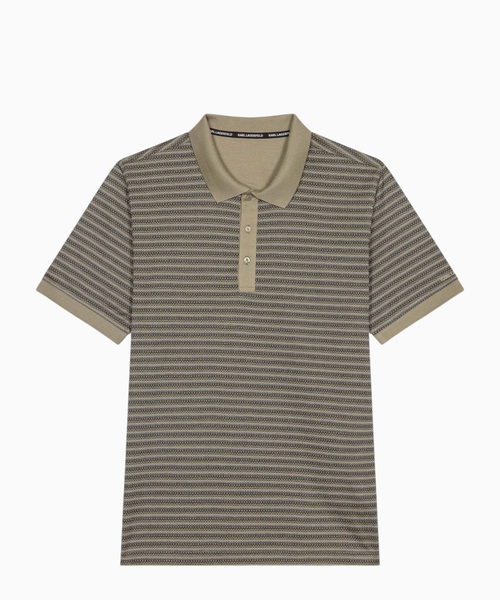 Striped polo shirt