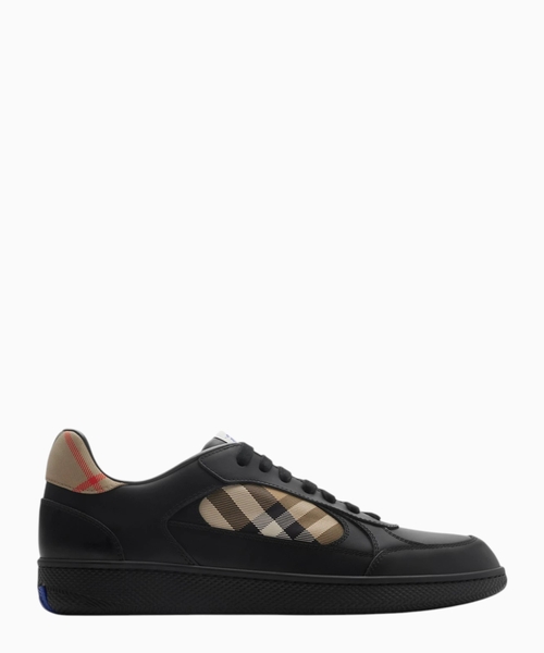 Terrace leather and check sneakers​