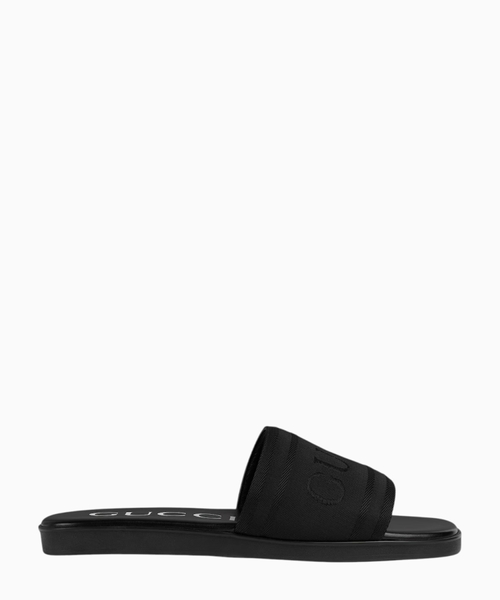 Slide sandal with tonal logo