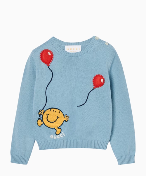 Cotton jumper with embroidery