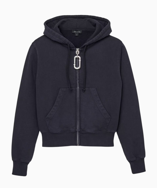 Pop J Marc cropped zip-up hoodie