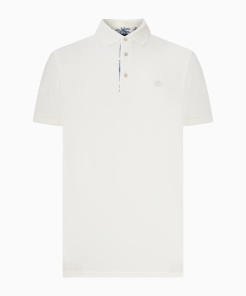 Embroidered-logo polo shirt