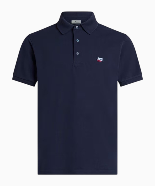 Pegaso naxışlı pambıq pike polo