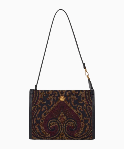 Paisley jacquard pouch