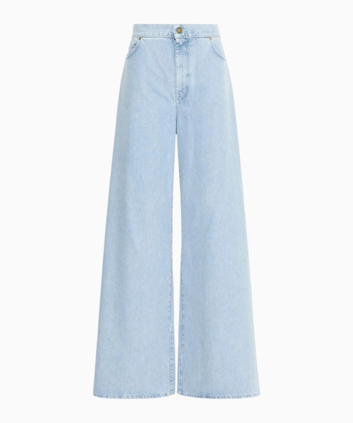 Bol biçimli denim şalvar