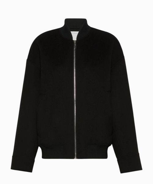Pure wool bomber jacket