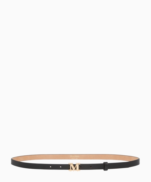 Leather Monogram belt